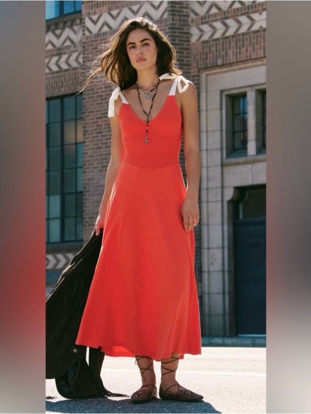 NWT Free People Free-Est Cecelia Solid Midi Dress Size XL